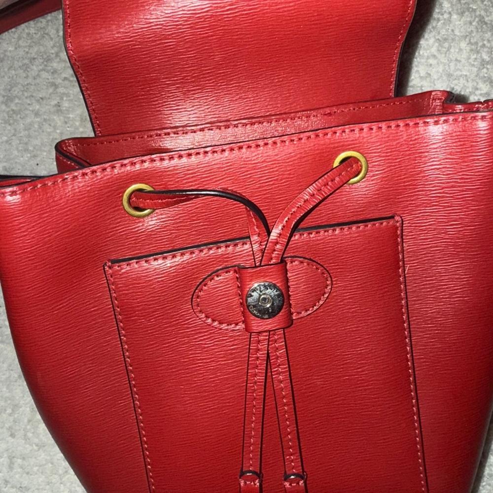 DKNY Scarlet Red Backpack - Picture 8 of 11